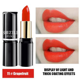 Long-Lasting Matte Lipstick - Original Tube, Smooth Texture, Moisturizing, Waterproof Formula - Grapefruit